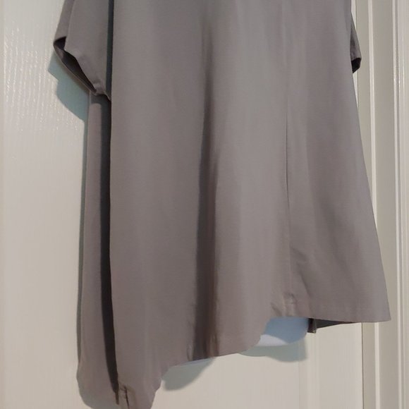 Bryn Walker Oversize Lagenlook Layer minimalist V-Neck Bamboo Top Small - Picture 5 of 10